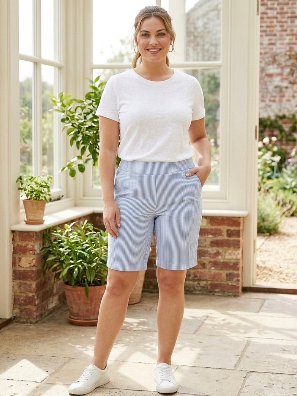 Crown & Ivy Ashley Bermuda Shorts Sz 16